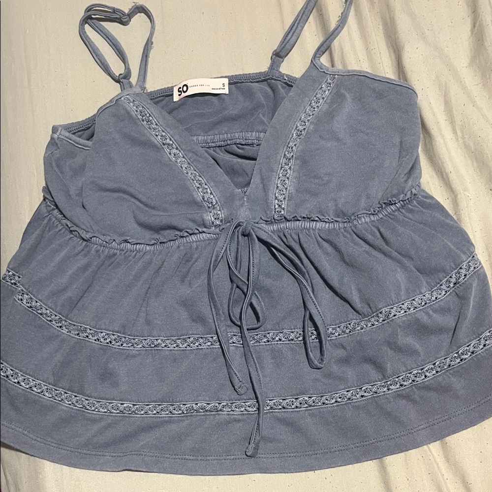 SO Women's Dusty Blue Camisole Top